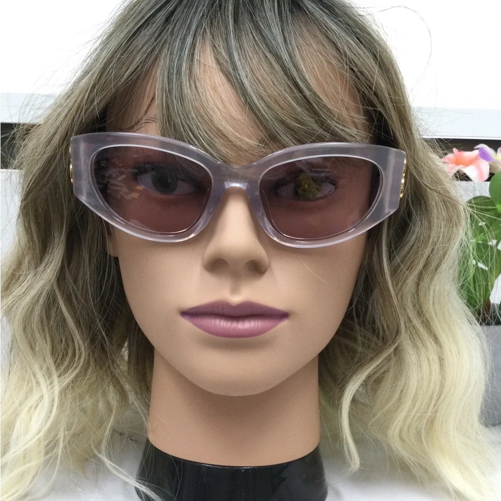 Transparent Lilac Cat-Eye Sunglasses - Women Accessories
